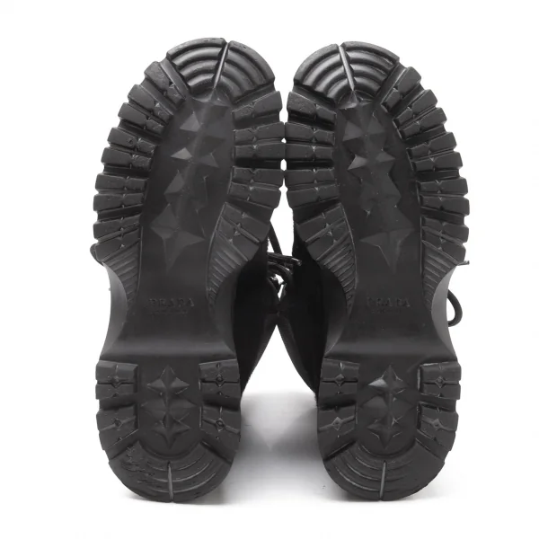 プラダスポーツPRADA SPORT ハラコトレッキングブーツ 黒35 1/2(23.5cm位) K-114934_016