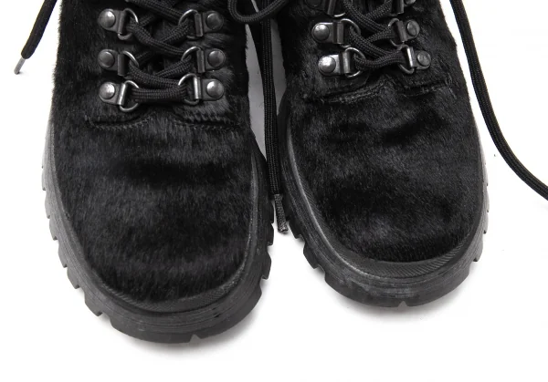プラダスポーツPRADA SPORT ハラコトレッキングブーツ 黒35 1/2