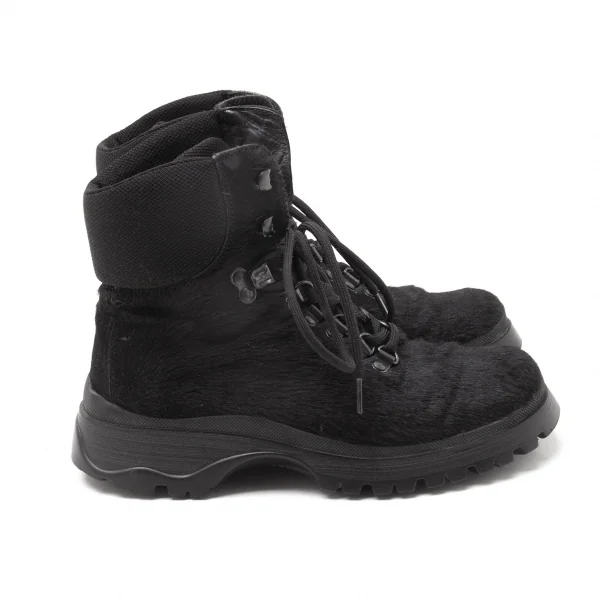 プラダスポーツPRADA SPORT ハラコトレッキングブーツ 黒35 1/2(23.5cm位) K-114934_006