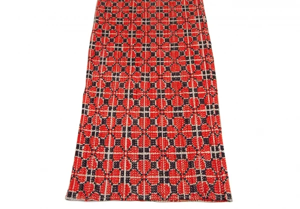 プリーツプリーズPLEATS PLEASE クローバープリントスカート 赤他2 K-114959_006