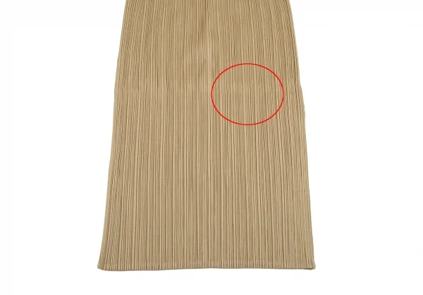 プリーツプリーズPLEATS PLEASE ノースリーブマキシワンピース ベージュ2 K-114972_005