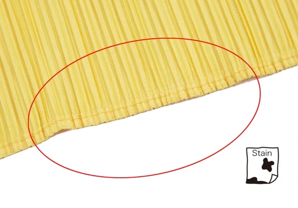 プリーツプリーズPLEATS PLEASE ノースリーブマキシワンピース 黄色3 K-114973_010