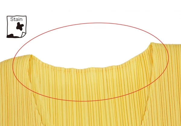 プリーツプリーズPLEATS PLEASE ノースリーブマキシワンピース 黄色3 K-114973_004