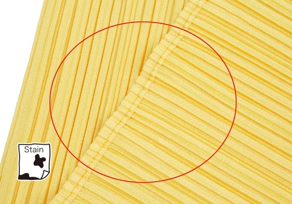プリーツプリーズPLEATS PLEASE ノースリーブマキシワンピース 黄色3 K-114973_009