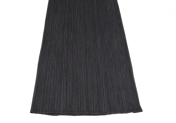 プリーツプリーズPLEATS PLEASE ファブリックプリントスカート チャコール2 K-114981_005