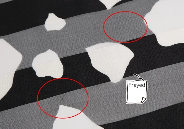 イヴサンローランYves Saint Laurent シースルーボーダーストール 黒白 K-114997_003