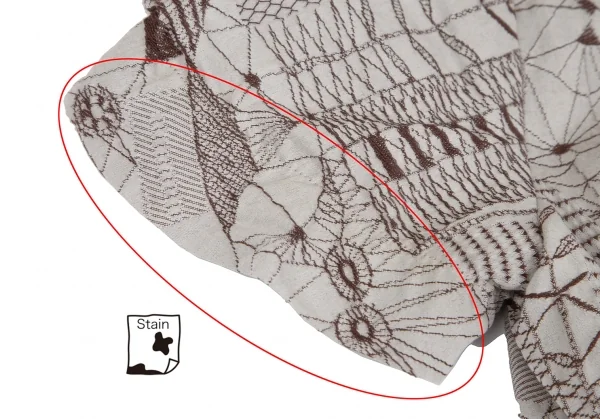 ベルンハルトウィルヘルムBernhard Willhelm ドリームキャッチャージャガード半袖ワンピース 茶36 K-115005_013