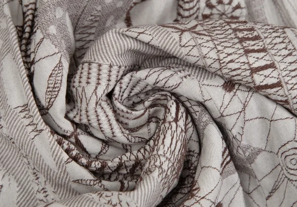 ベルンハルトウィルヘルムBernhard Willhelm ドリームキャッチャージャガード半袖ワンピース 茶36 K-115005_016