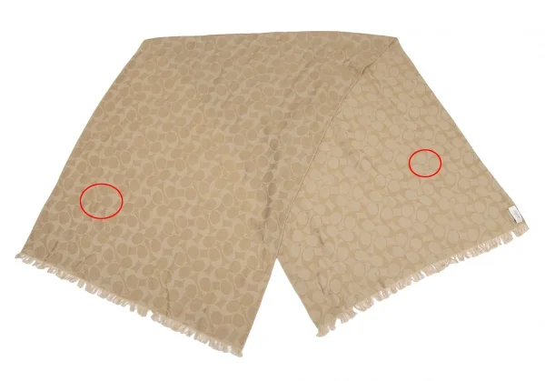 コーチCOACH シグネチャージャガードストール ベージュ K-115015_002