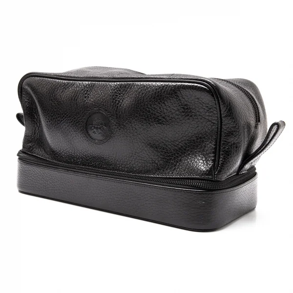 GIANNI VERSACE Leather Pouch Black  K-115017_001