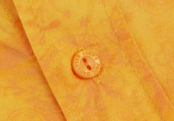 ジーンズポールゴルチエJean's Paul GAULTIER フラワーペイズリープリント半袖シャツ マスタード48 K-115026_005