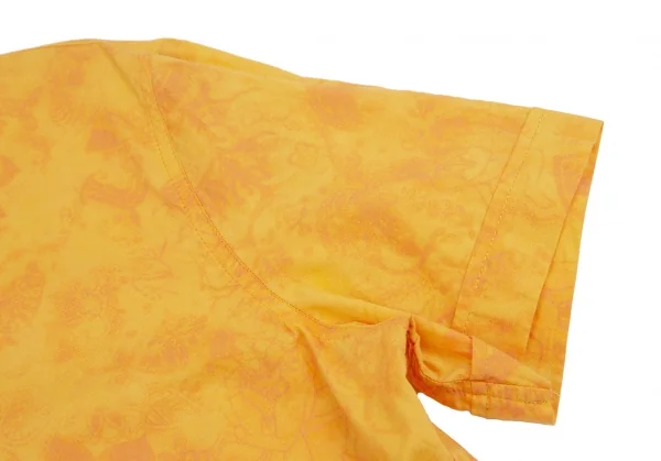 ジーンズポールゴルチエJean's Paul GAULTIER フラワーペイズリープリント半袖シャツ マスタード48 K-115026_006