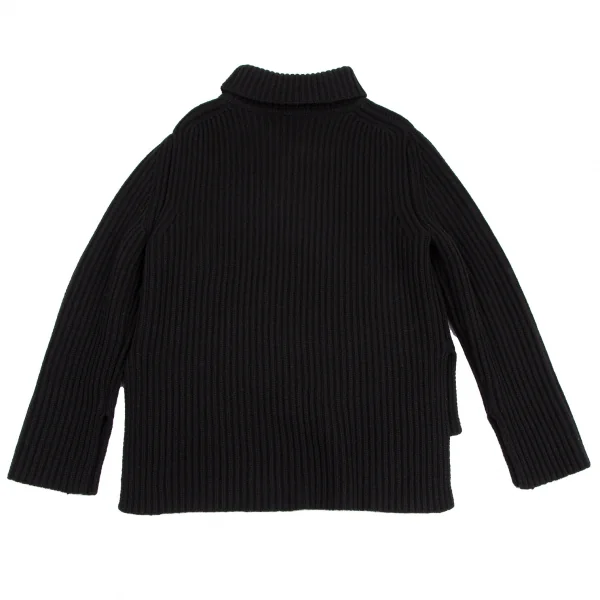ジョセフJOSEPH ハイネックローゲージリブニットセーター 黒XS K-115046_010