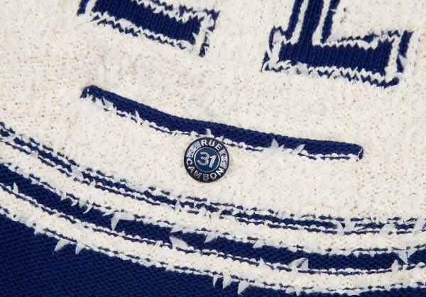 CHANEL Lettering Design Knit Cardigan K-115051_011