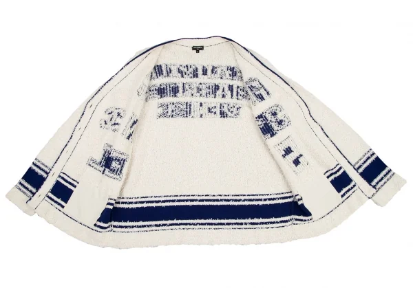 CHANEL Lettering Design Knit Cardigan K-115051_012