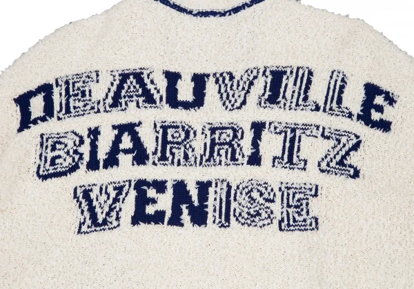 CHANEL Lettering Design Knit Cardigan K-115051_014