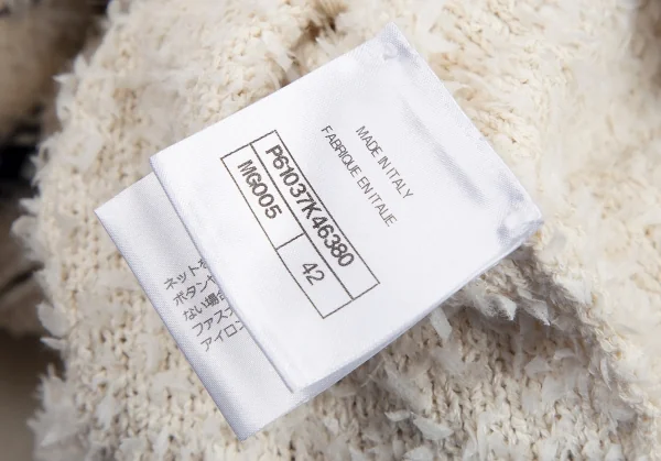 CHANEL Lettering Design Knit Cardigan K-115051_017