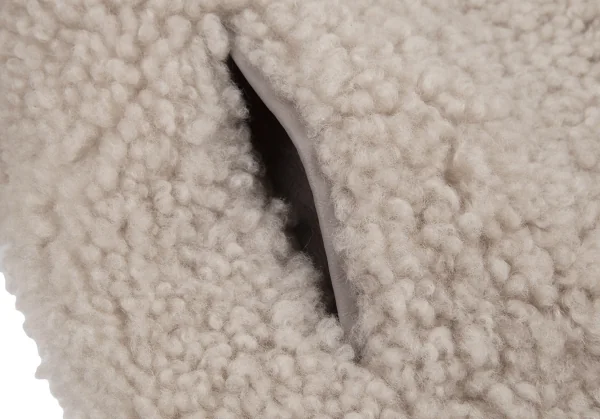 ダブルスタンダードクロージングDOUBLE STANDARD CLOTHING ボアムートンジップアップフーデッドジャケット グレージュ36 K-115054_008