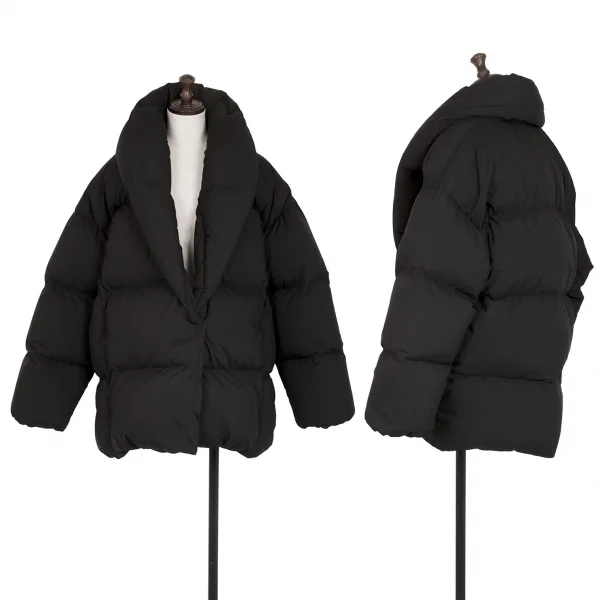 ベーコンBACON ショールカラーダウンジャケット 黒S K-115056_001