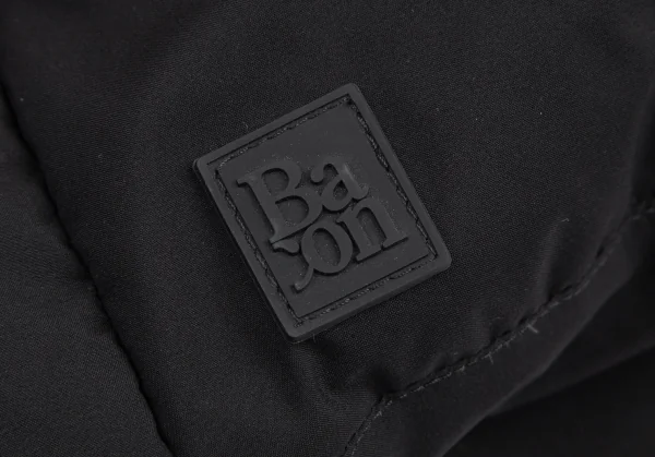 ベーコンBACON ショールカラーダウンジャケット 黒S K-115056_010