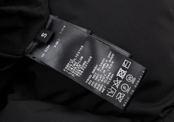 ベーコンBACON ショールカラーダウンジャケット 黒S K-115056_014