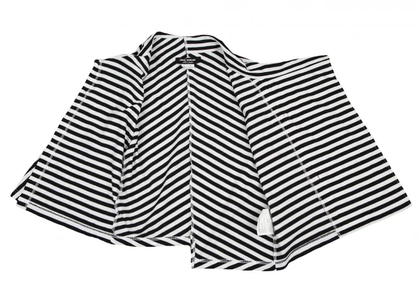 ジュンヤワタナベ コムデギャルソンJUNYA WATANABE COMME des GARCONS ボーダー切替天竺シャツ 白黒M位 K-115059_011