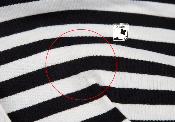 ジュンヤワタナベ コムデギャルソンJUNYA WATANABE COMME des GARCONS ボーダー切替天竺シャツ 白黒M位 K-115059_004