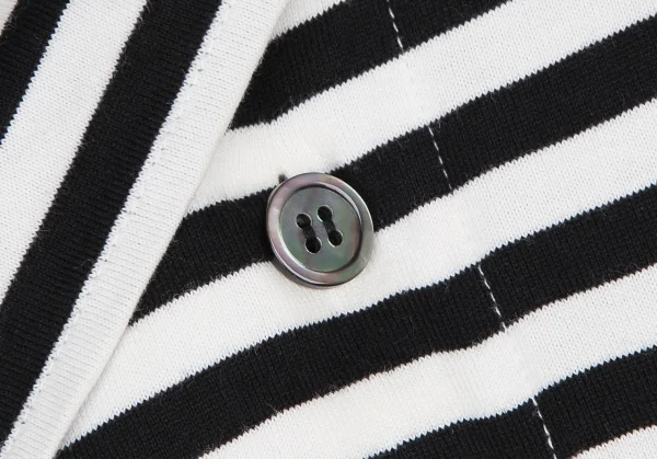 ジュンヤワタナベ コムデギャルソンJUNYA WATANABE COMME des GARCONS ボーダー切替天竺シャツ 白黒M位 K-115059_006