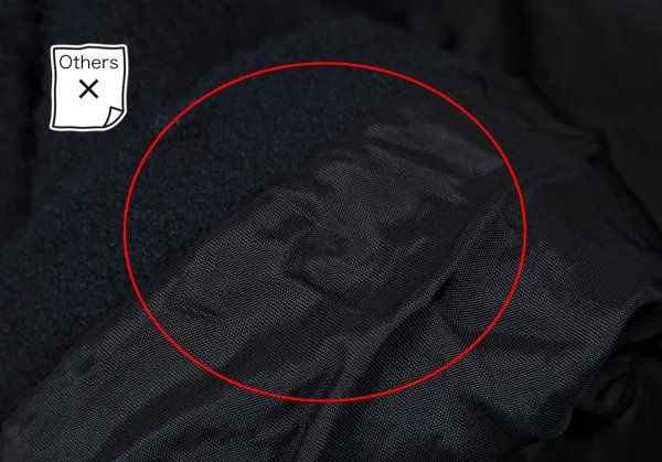 ローブドシャンブル コムデギャルソンrobe de chambre COMME des GARCONS 縮絨ウールモーニングジャケット 紺L K-115060_010