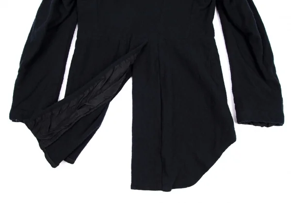 ローブドシャンブル コムデギャルソンrobe de chambre COMME des GARCONS 縮絨ウールモーニングジャケット 紺L K-115060_014