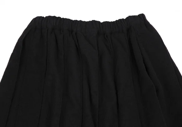 ローブドシャンブル コムデギャルソンrobe de chambre COMME des GARCONS 縮絨ウールプリーツロングスカート 黒M位 K-115063_003