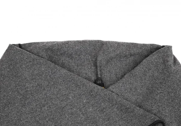 コムデギャルソンCOMME des GARCONSセーラーカラーボタンレスウールジャケット グレーM K-115079_004