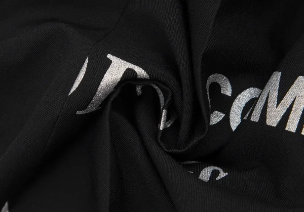 コムデギャルソンCOMME des GARCONS ロゴプリント切替ウールパンツ 黒L K-115085_016