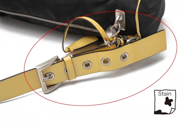 プラダPRADA ミニショルダーバッグ 黒黄 K-115087_013