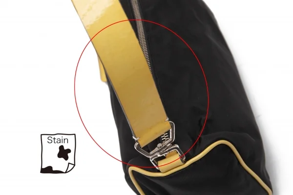 プラダPRADA ミニショルダーバッグ 黒黄 K-115087_014