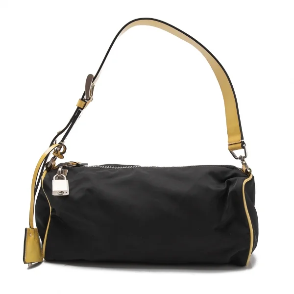 プラダPRADA ミニショルダーバッグ 黒黄 K-115087_002