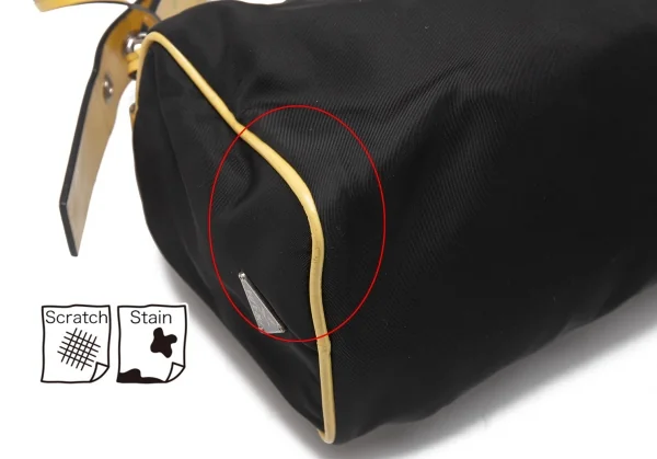 プラダPRADA ミニショルダーバッグ 黒黄 K-115087_006