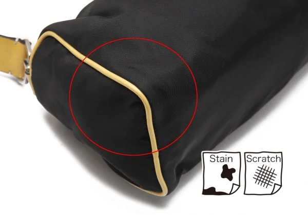 プラダPRADA ミニショルダーバッグ 黒黄 K-115087_008