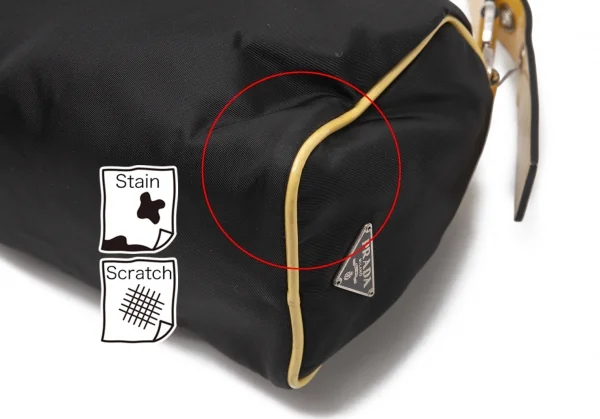 プラダPRADA ミニショルダーバッグ 黒黄 K-115087_009