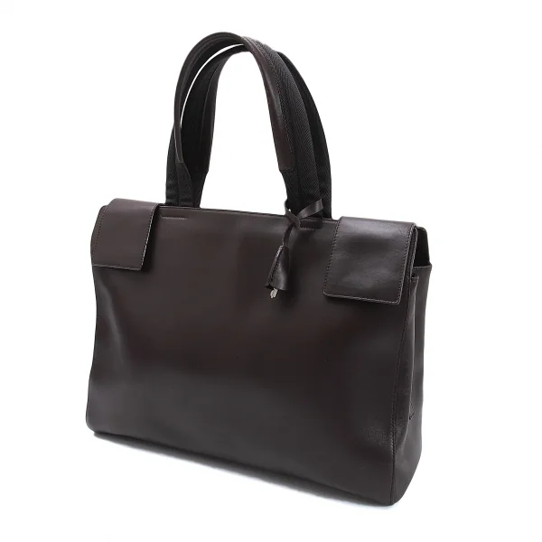 PRADA B8769  Leather Hand Bag Brown  K-115089_001