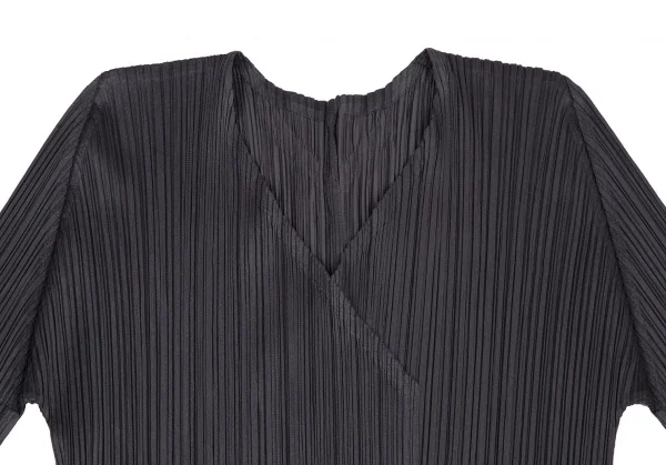 PLEATS PLEASE Pleated Buttonless Collarless Jacket K-115100_003