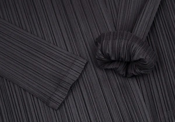 PLEATS PLEASE Pleated Buttonless Collarless Jacket K-115100_006