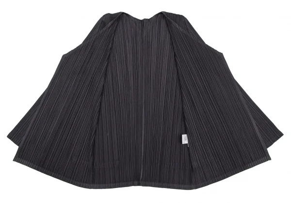 PLEATS PLEASE Pleated Buttonless Collarless Jacket K-115100_008