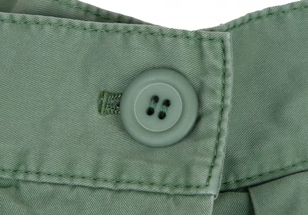 ツモリチサトTSUMORI CHISATO フロントラップタックショートパンツ 緑1 K-115103_002