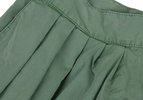 ツモリチサトTSUMORI CHISATO フロントラップタックショートパンツ 緑1 K-115103_003