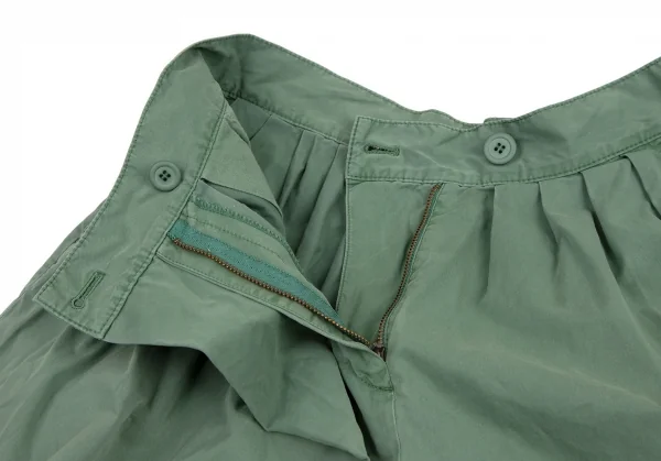 ツモリチサトTSUMORI CHISATO フロントラップタックショートパンツ 緑1 K-115103_004