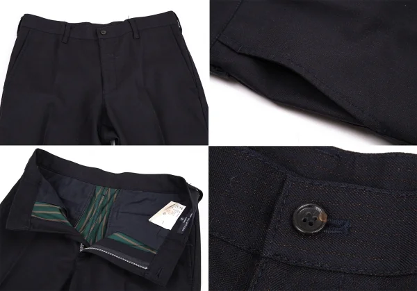 コムデギャルソン オムCOMME des GARCONS HOMME ウールストライプパッカリングセットアップスーツ 紺L・S K-115114_013