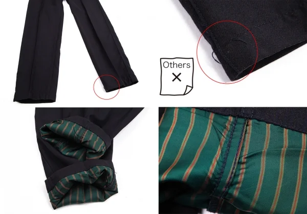 コムデギャルソン オムCOMME des GARCONS HOMME ウールストライプパッカリングセットアップスーツ 紺L・S K-115114_014