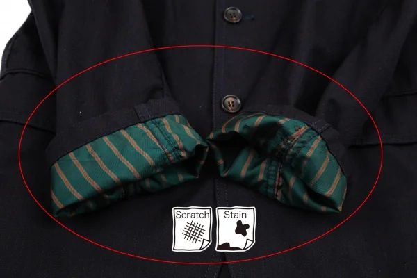 コムデギャルソン オムCOMME des GARCONS HOMME ウールストライプパッカリングセットアップスーツ 紺L・S K-115114_005