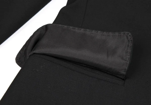 ジャンポールゴルチエ ファムJean Paul GAULTIER FEMME ウールバックオープン1Bジャケット 黒40 K-115145_010